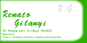renato gilanyi business card